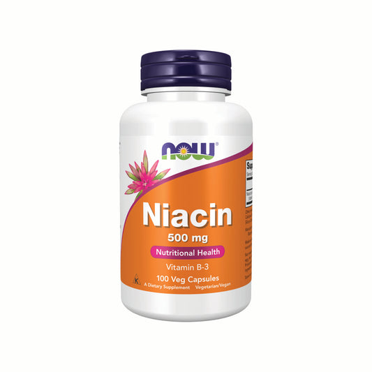 NOW Foods, Niacin (B3), 500 mg - 100 Veg Caps