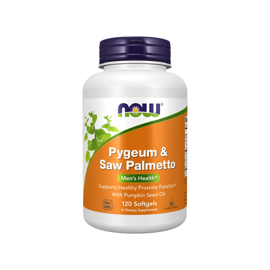 NOW Foods, Pygeum & Saw Palmetto - 120 Soft Gels