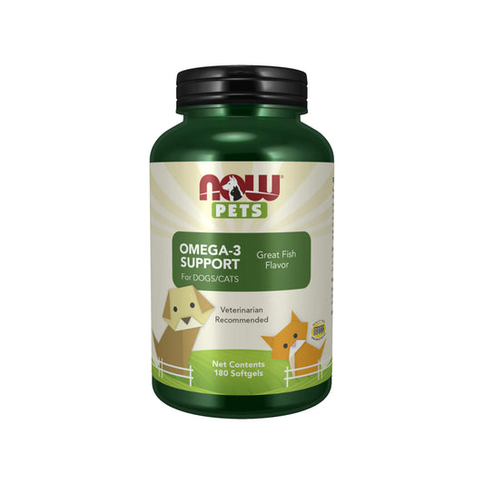 NOW Pets, Pets, Omega-3 Support - 180 Soft Gels