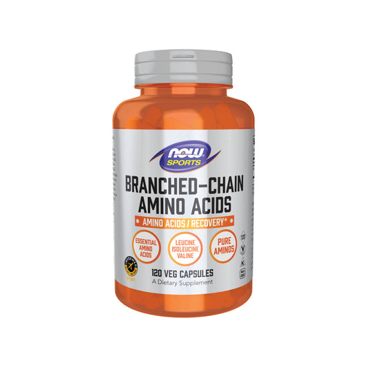 NOW Sports Branched Chain Amino Acids (BCAA), 120 Veg Capsules