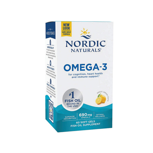 Nordic Naturals Omega-3, 690mg, Lemon Flavour - Soft Gels