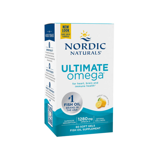 Nordic Naturals Ultimate Omega, 1280 mg, Lemon Flavour - Soft Gels