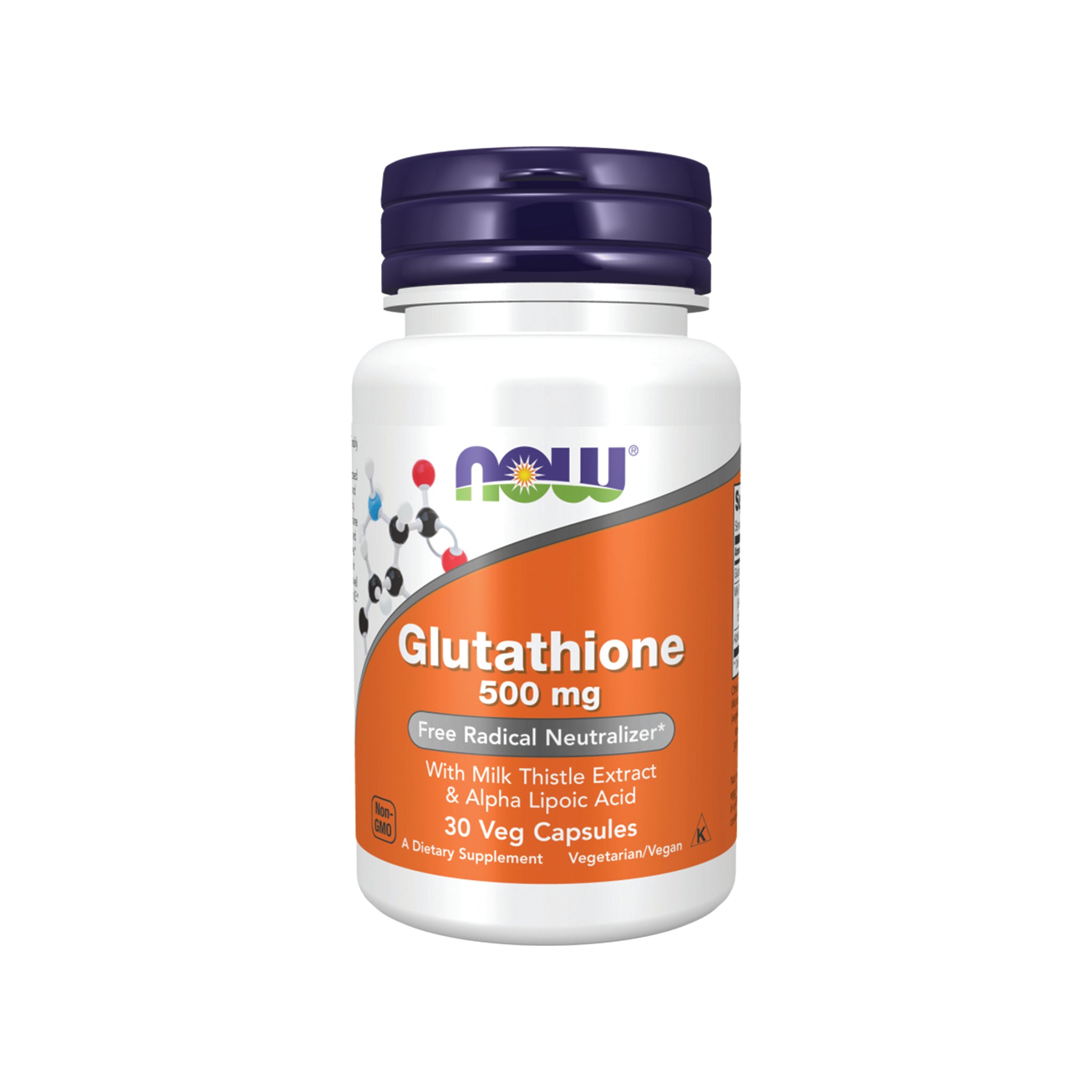 Now Foods Glutathione with Milk Thistle Extract & Alpha Lipoic Acid ...