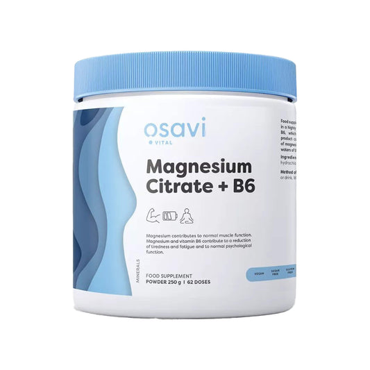 Osavi, Magnesium Citrate + B6 Powder - 250 grams