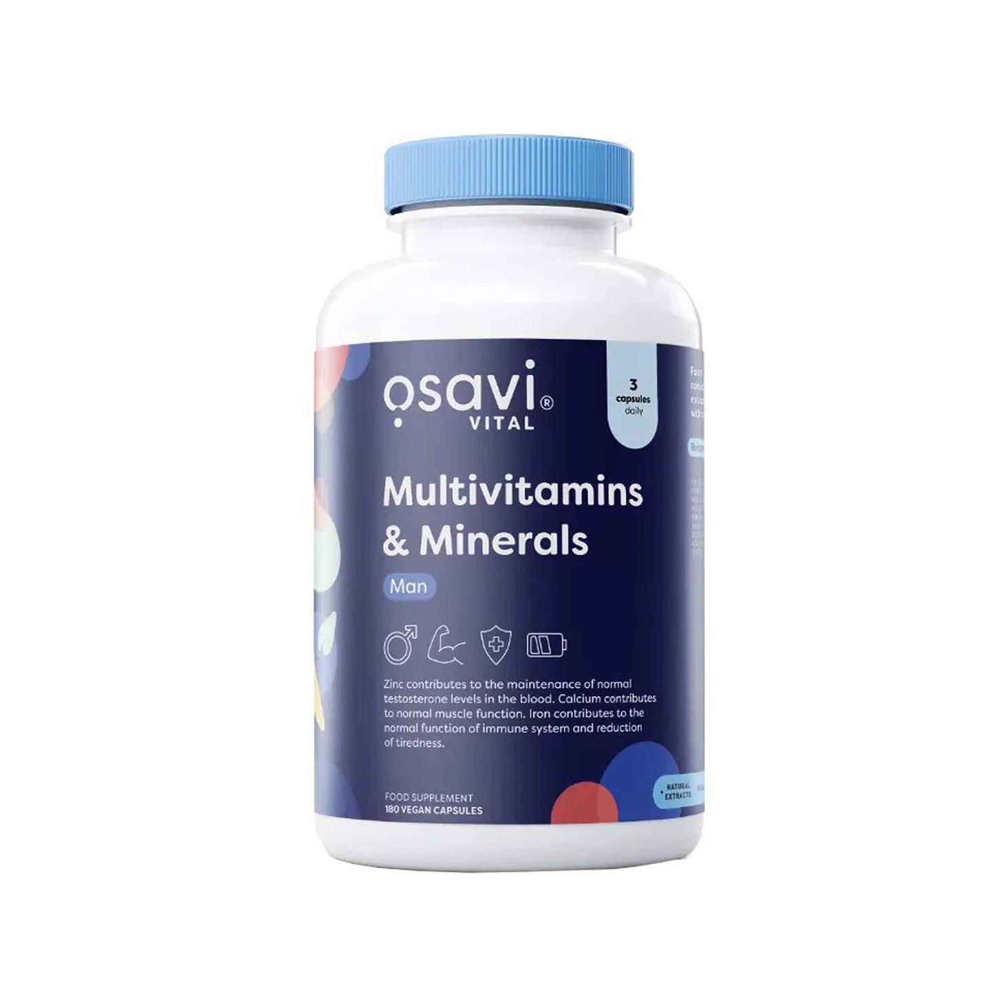 Osavi, Multivitamins & Minerals Man - 180 Vegan Capsules