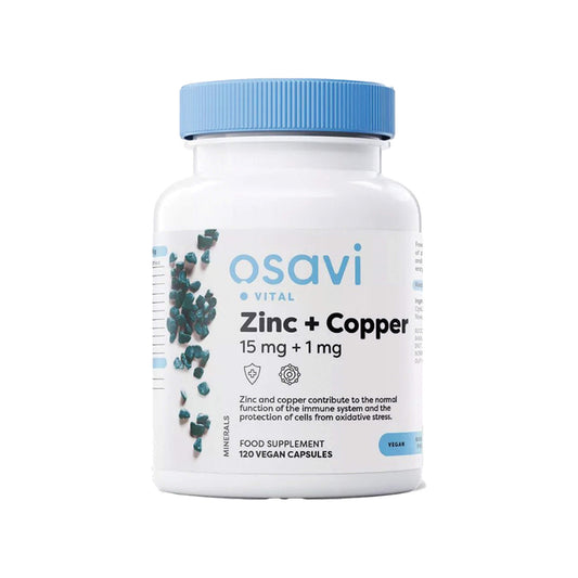 Osavi Zinc + Copper, 120 Vegan Capsules
