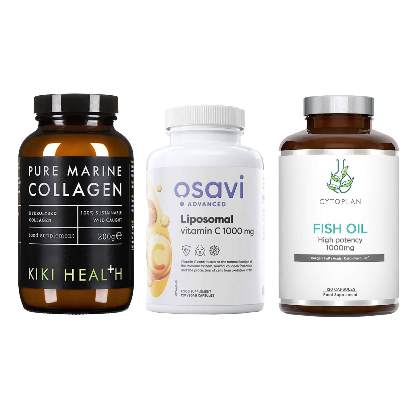 Skin Support Bundle – Collagen, Vitamin C & Omega-3