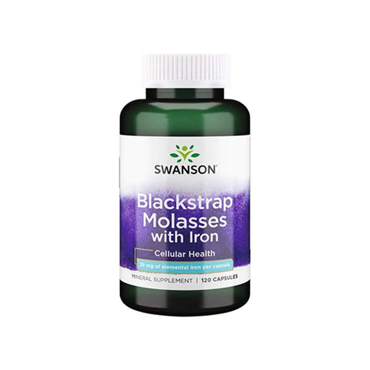 Swanson, Blackstrap Molasses with Iron, 29 mg - 120 Capsules