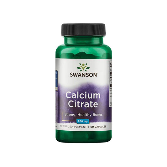 Swanson, Calcium Citrate, 200 mg - 60 Capsules