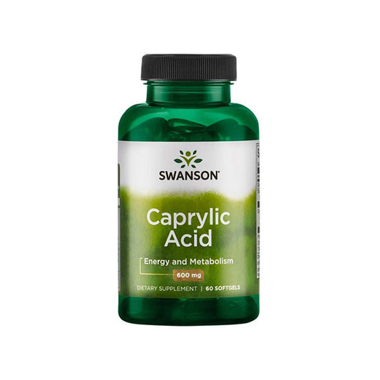 Swanson, Caprylic Acid, 600 mg - 60 Soft Gels