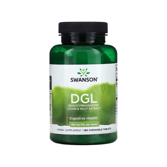 Swanson, DGL, 385mg - 180 Chewable Tablets
