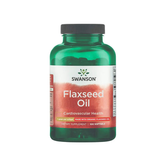 Swanson Flaxseed Oil, 1000 mg - 100 Soft Gels