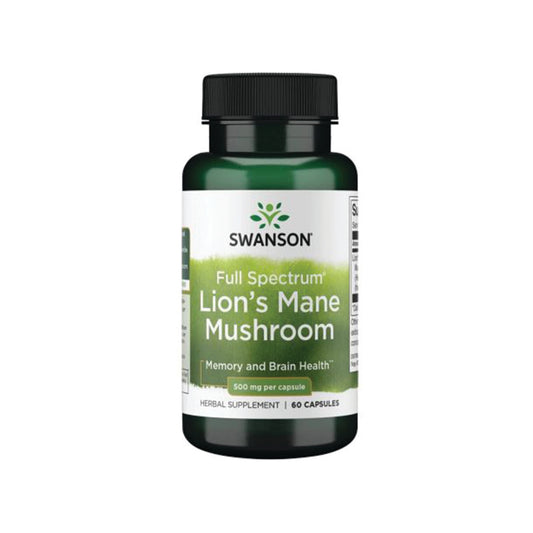 Swanson, Full Spectrum Lions Mane, 500 mg - 60 Capsules