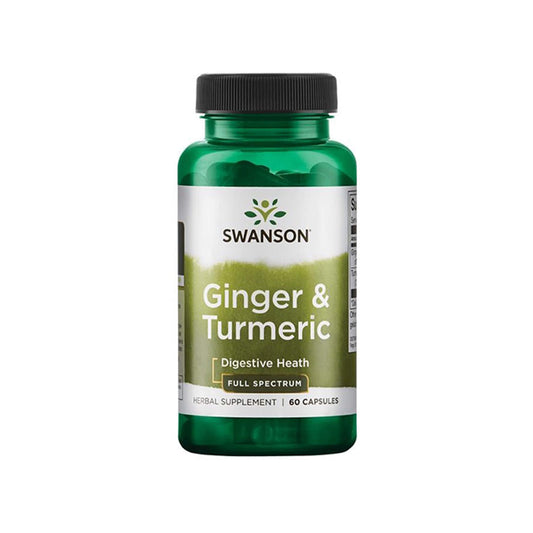 Swanson, Ginger & Turmeric - 60 Capsules