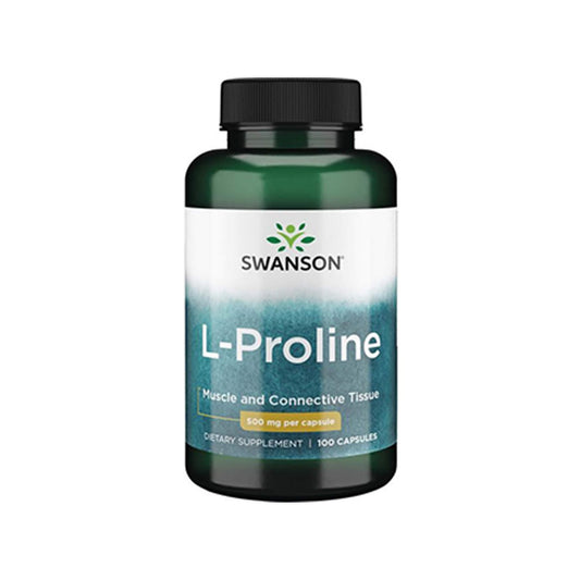 Swanson, L-Proline, 500mg - 100 Capsules