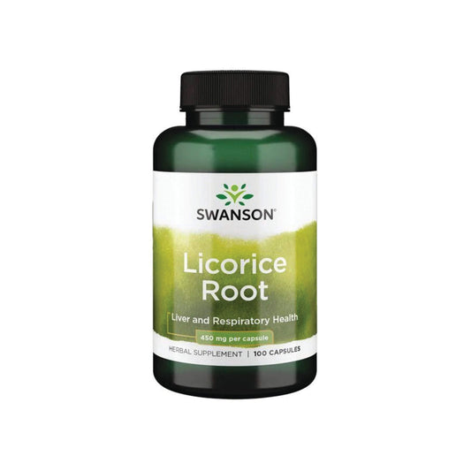 Swanson, Licorice Root, 450 mg - 100 Capsules