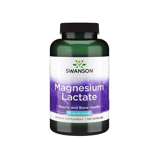 Swanson, Magnesium Lactate, 84 mg - 120 Capsules