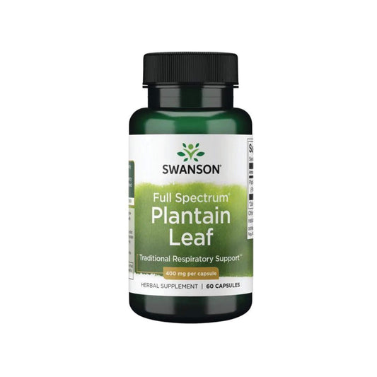 Swanson, Full Spectrum Plantain Leaf, 400 mg - 60 Capsules