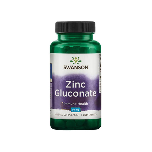 Swanson, Zinc Gluconate, 30 mg - 250 Tablets
