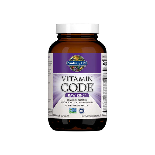 Garden of Life, Vitamin Code Raw Zinc, 60 Vegan Capsules